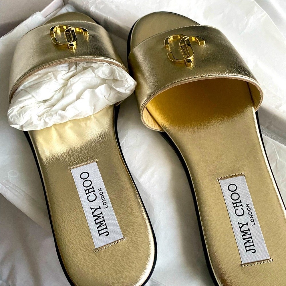Jimmy Choo Gold sandals